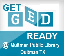 Get GED Ready @ Quitman Public Library logo